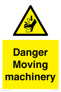 Danger moving machinery
